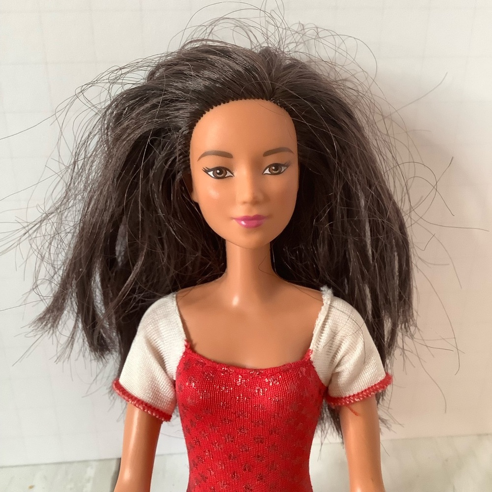 Barbie Doll Mattel 2015 Red White Outfit